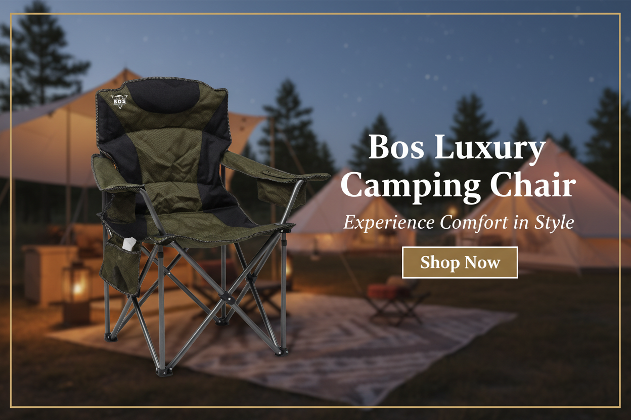Bos Luxury Camping Chair Banner