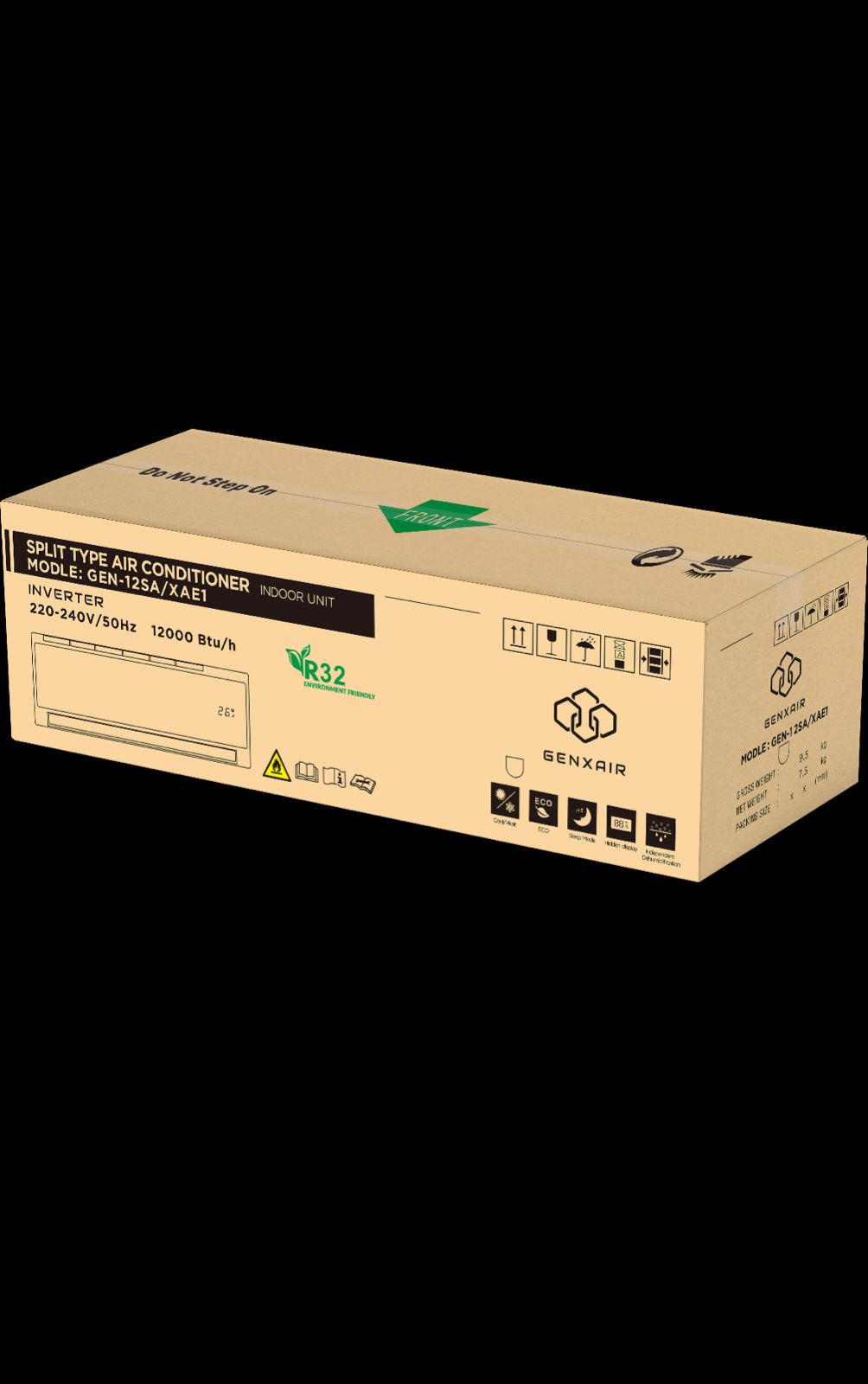 GENXAIR Inverter Series Air Conditioner 12,000 BTU (Wi-Fi Enabled, R32 Gas)